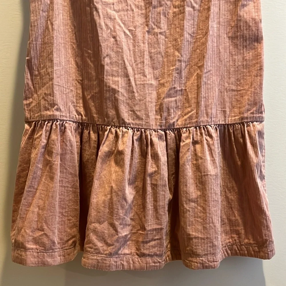 NWT Anthropologie Maeve Pink Tessa Flounced Corduroy Tunic Dress, 0 - Picture 6 of 16